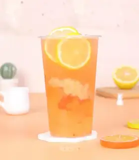 Peach lemon green tea