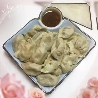 Cream egg fan shrimp skin