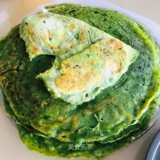Spinach egg pancakes