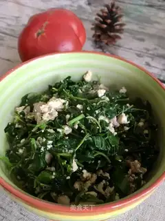 Tofu with meatloaf