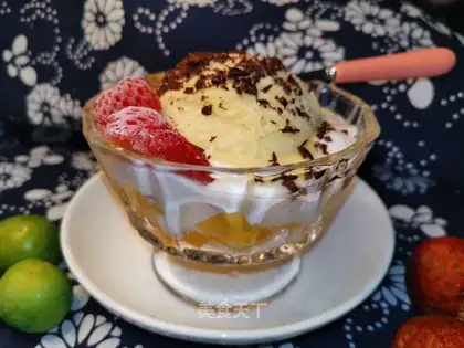 Peach yogurt ice cream