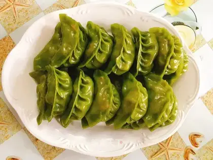 Carrot corn dumplings
