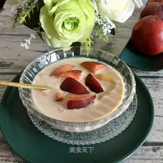 Peach yogurt bowl