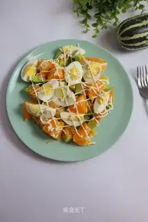 Melon egg salad