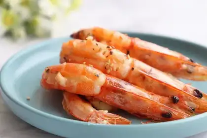 Cheese and shrimp