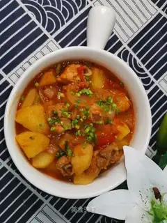 Tomato potato ribs