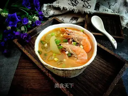 Fresh melon soup
