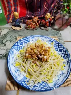 A soybean sprouts