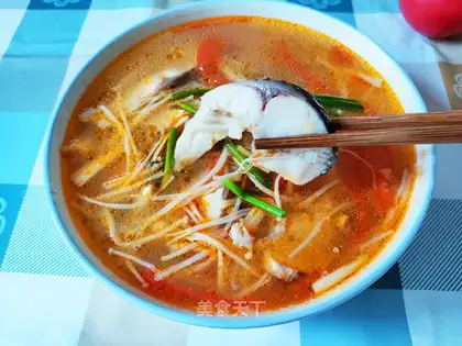 Tomato-fish soup