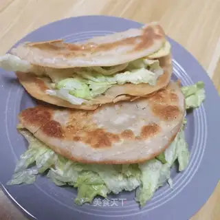 Homemade egg-bread on the street