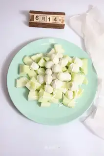 Quail egg cucumber salad