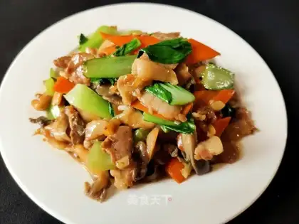 Mushroom fried meat