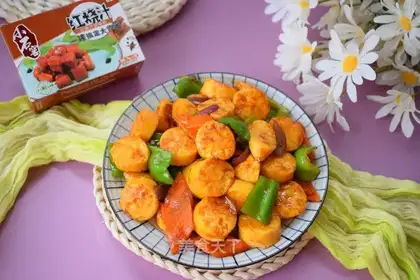 Red burning Japanese tofu