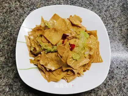 Yellow cabbage with tofu