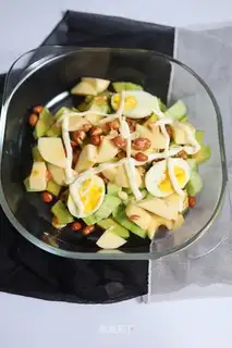Apple melon egg salad