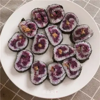 Potato pine sushi