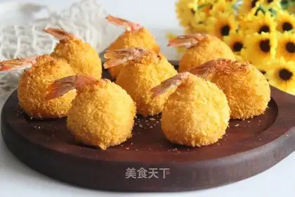 Gold phoenix shrimp ball