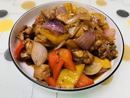 Onion fried chicken