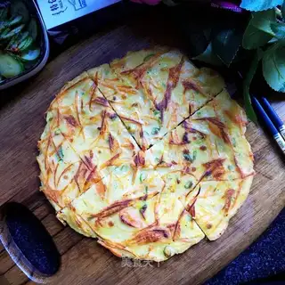 Carrot egg waffles