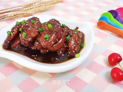 Red fried chicken
