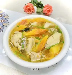 Pumpkin chicken soup