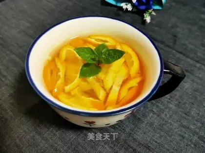 Ice cream orange mint