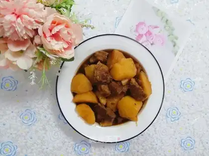Potato-burning cow