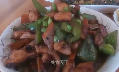 Fired octopus