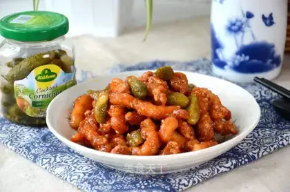 The cucumbers, the sweet chicken chest