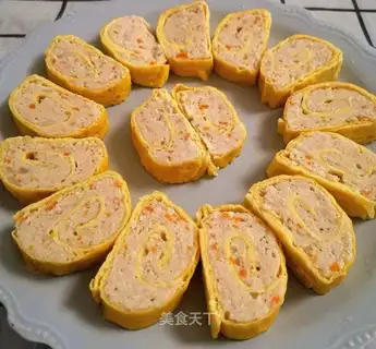 Quick chicken omelet