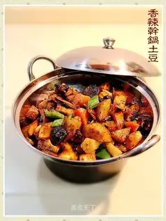Spicy griddle potatoes