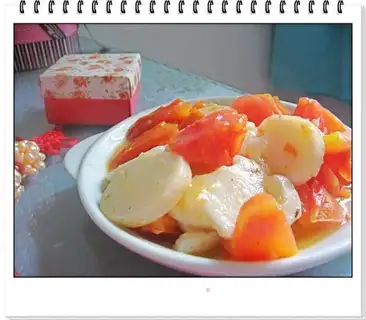 Tomato rice cake