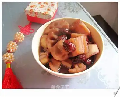 Auspicious lotus root preserved