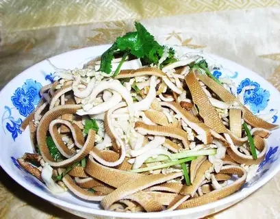 Dried shredded cabbage heart
