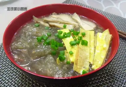 Apricot abalone raw noodle