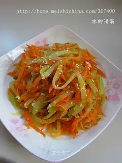 stir-fried double shredded vegetables