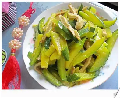 Dried bean curd pumpkin