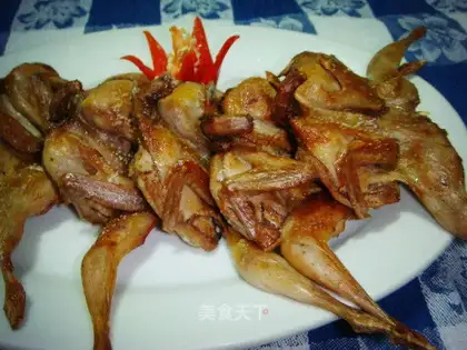 Salt and pepper quail