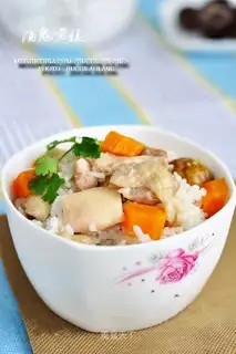 Chestnut chicken rice