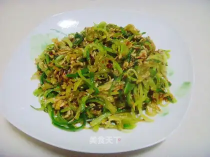 stir-fried shrimp paste with shredded radish