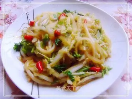 stir-fried shredded cabbage