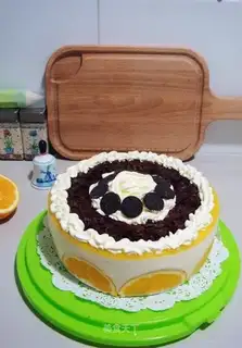 Orange mousse cake