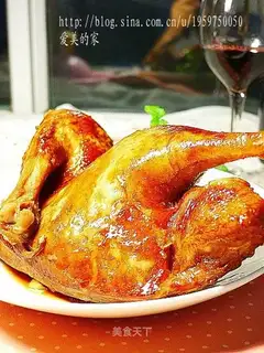 Honey-sweetened roast duck