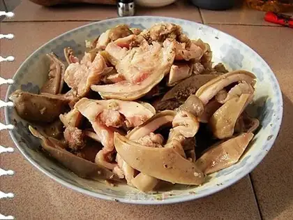 White cut pork tripe