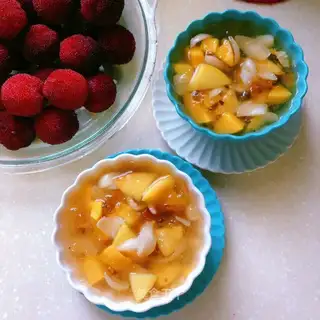 Mango walnut velvet