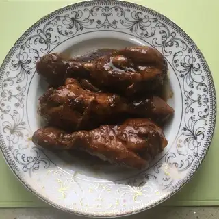 Red chicken legs