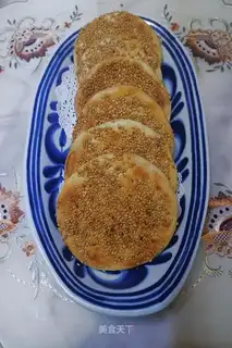 Sesame cream pancakes