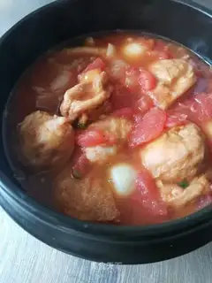 Skinny shrimp and tomato soup