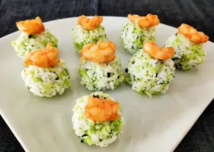 Shrimp emerald rice