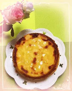 Rock-burned cheese cream cake